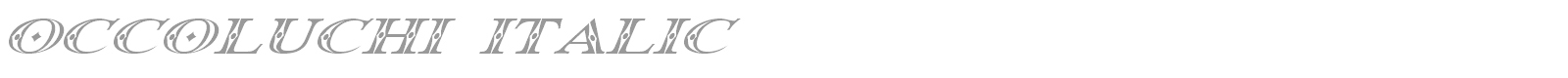 Occoluchi font preview